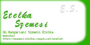 etelka szemesi business card